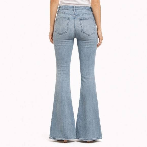 Elizabeth and James High Waisted Flare Jeans Size 26 70s Denim Bohemian Retro - Picture 3 of 16